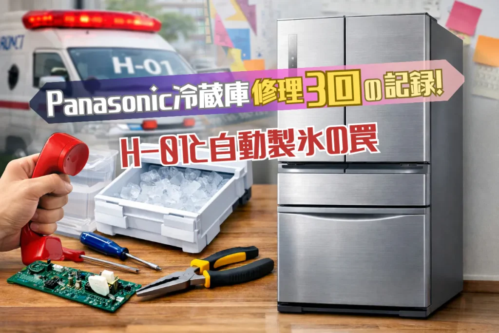 Panasonic冷蔵庫修理3回目