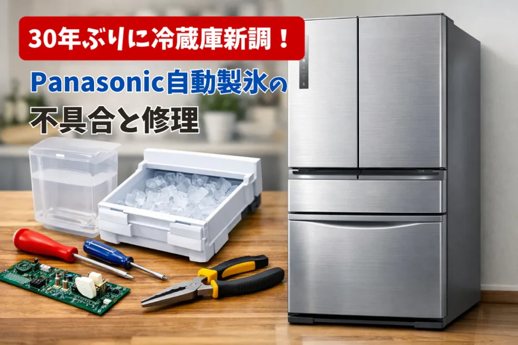 Panasonic冷蔵庫の自動製氷不具合