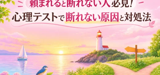 頼まれると断れない人向けの心理テストと原因・対処法を紹介するアイキャッチ画像