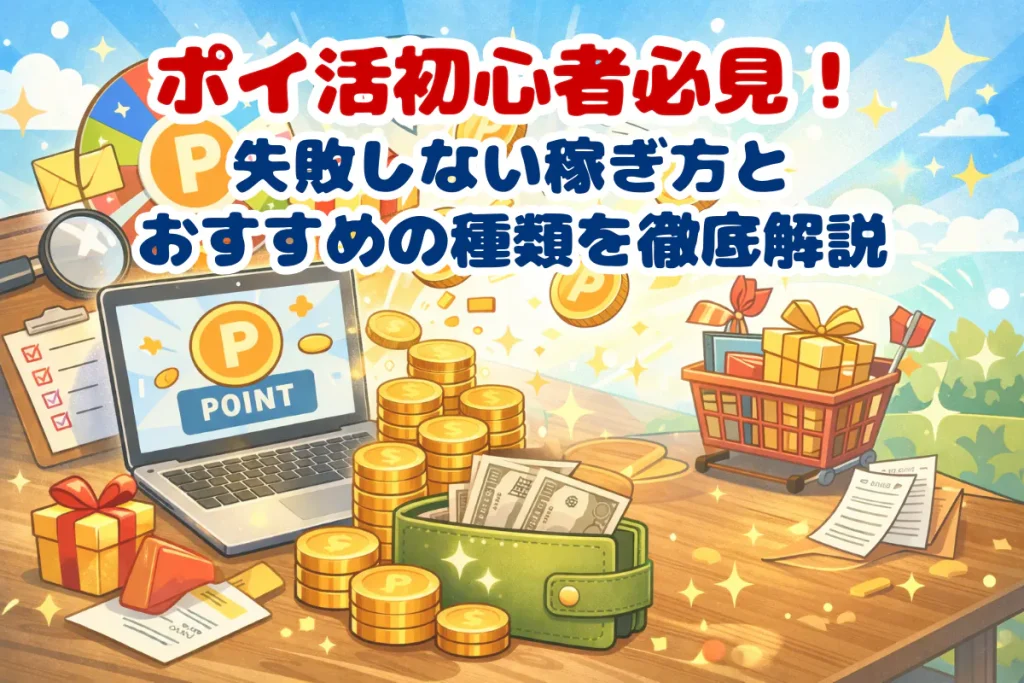 ポイ活初心者向けの稼ぎ方とおすすめ案件