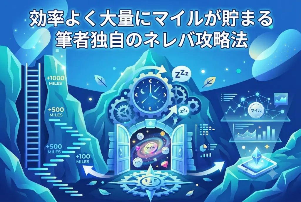 効率よく大量にマイルが貯まる筆者独自のネレバ攻略法