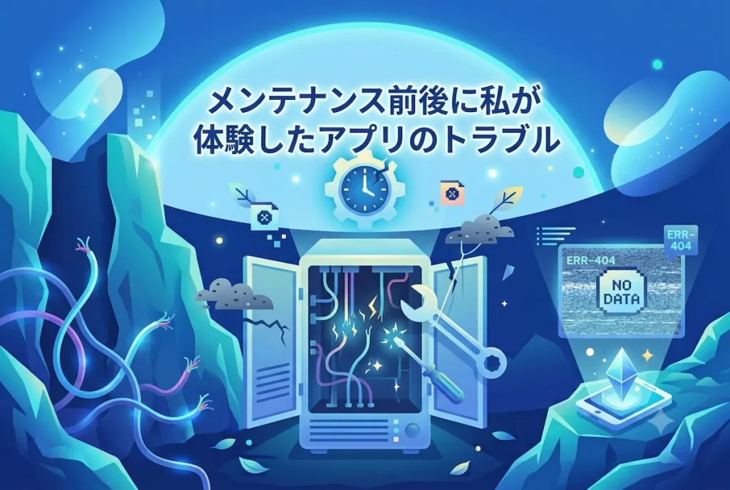 ネレバのメンテナンス前後に私が体験したアプリのトラブル