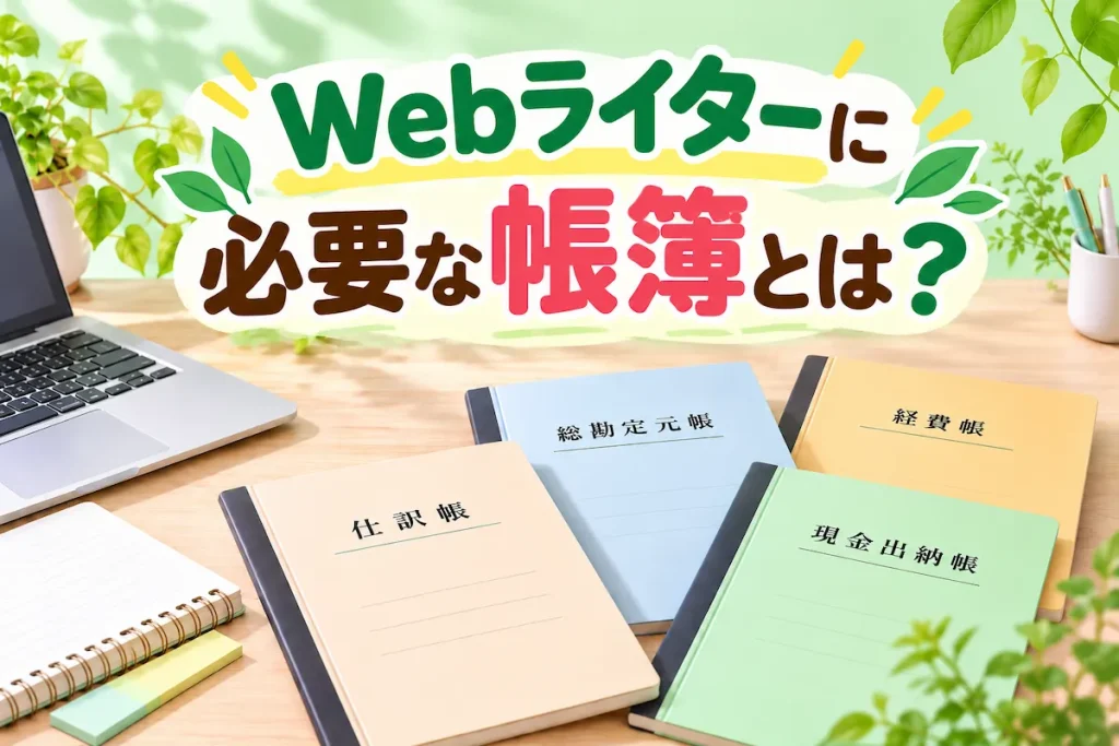 Webライターに必要な帳簿とは?のアイキャッチ画像